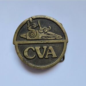 Solid Brass CVA Connecticut Valley Arms Flint Blackpowder Muzzleloader Buckle